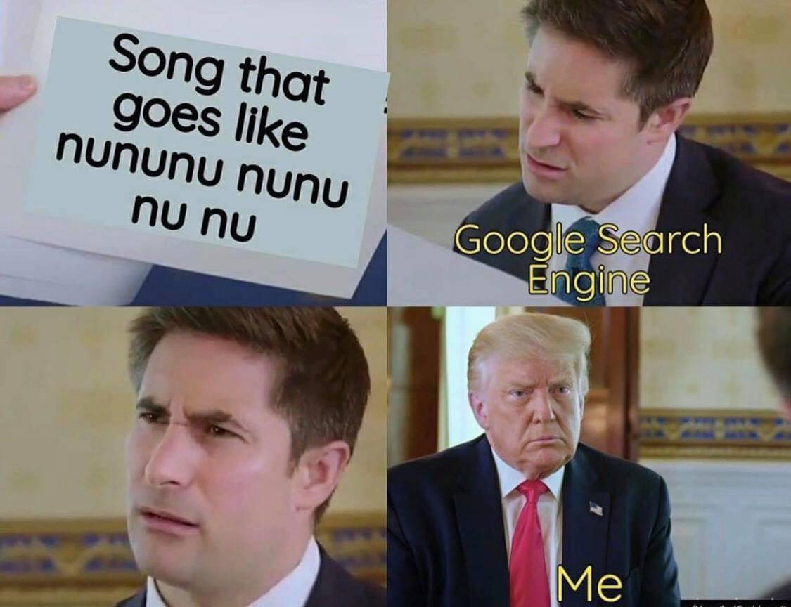 funny and relatable memes - song that goes like nununu nunu nu nu - Song that goes nununu nunu nu nu Google Search Engine Me