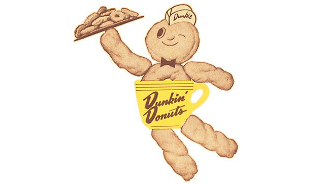 This is Dunkie, the Dunking dude of the '50s. He was their mascot and a beloved donut head. The rolls of leg and arm fat really quite appropriate