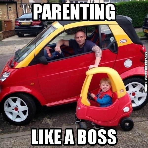 dad memes - cute car meme - 28 Than X44MON Parenting A Boss 0 th 750 funnypictureoftheday.net 0