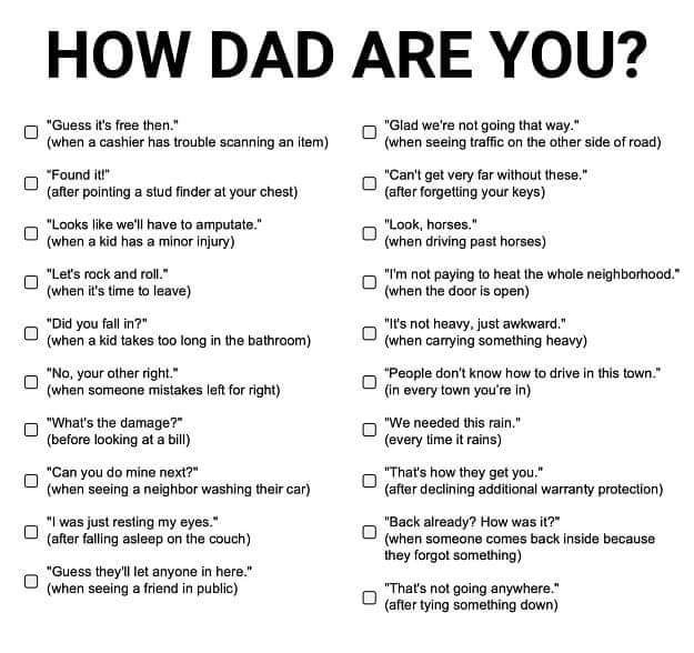 34 things for Father's Day