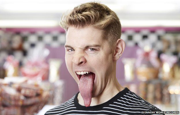 The guy with the World's longest Tongue can always get the last bit out of the peanut butter jar