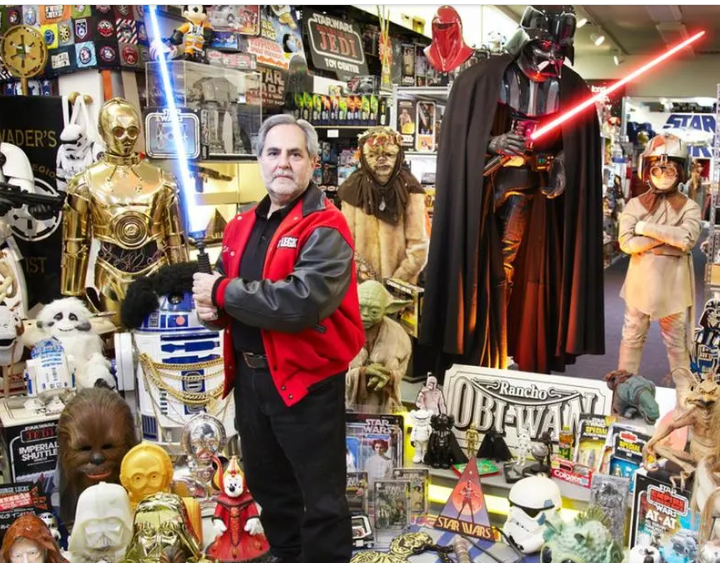 And this guy holds the record for the most Star Wars memorabillia- more than 93000 different pieces