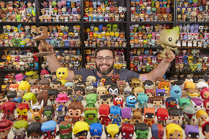 he has the most Funko figures in the world