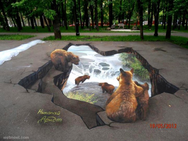 23 incredible 3D murals and art