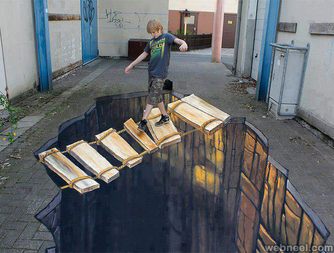 23 incredible 3D murals and art