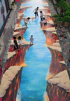 23 incredible 3D murals and art