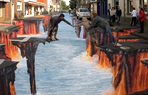 23 incredible 3D murals and art