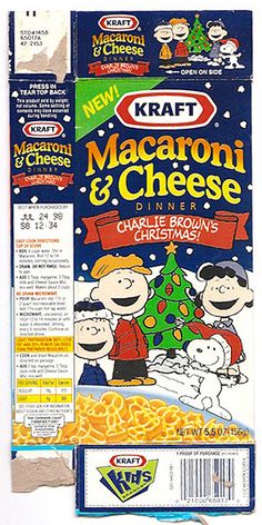 You found it funny how the entire point of the peanuts cHristmas was drawing attention to the captialism of Christmas, and yet the peanuts gang sold mac and cheese christmas shapes.