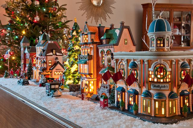 Everybody knew a person with a massive Christmas village that was tacky even then but still fun to look at