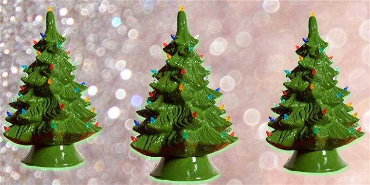 The ceramic Christmas trees started then