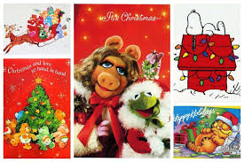 Christmas Cards of the decade looked so different than the oversized, glittered, often personally printed cards of today. No family photo cards back then either