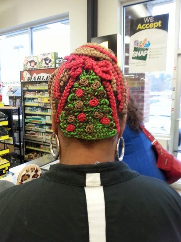 Christmas hair don't care