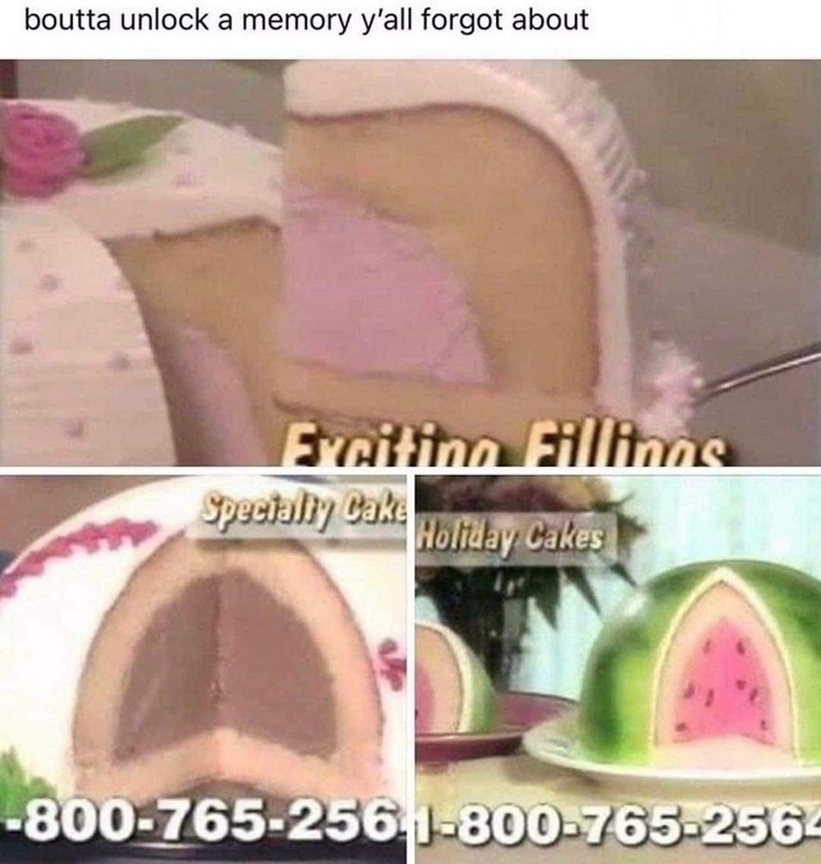 These cakes advertised on tv.