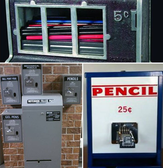 And if you lost your pencil, you had to hit up one of these in the office