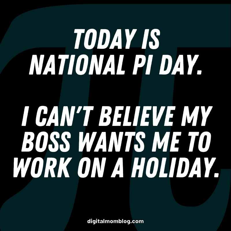 Prepare for PI day.