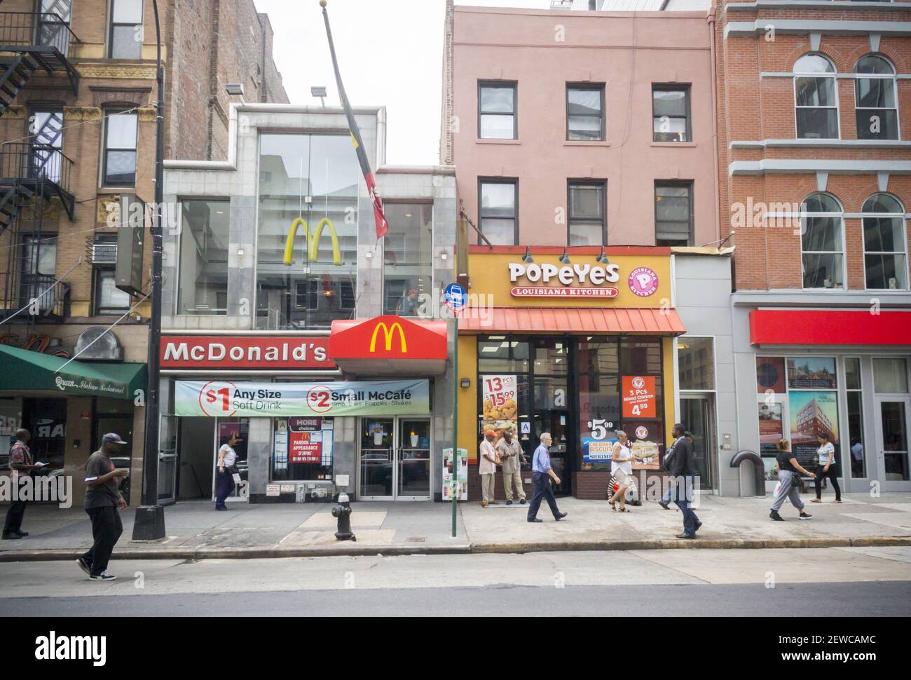 And New Orleans, Louisiana has a McDonald's that's almost hidden, tucked between two big buildings- we still see you McD's!