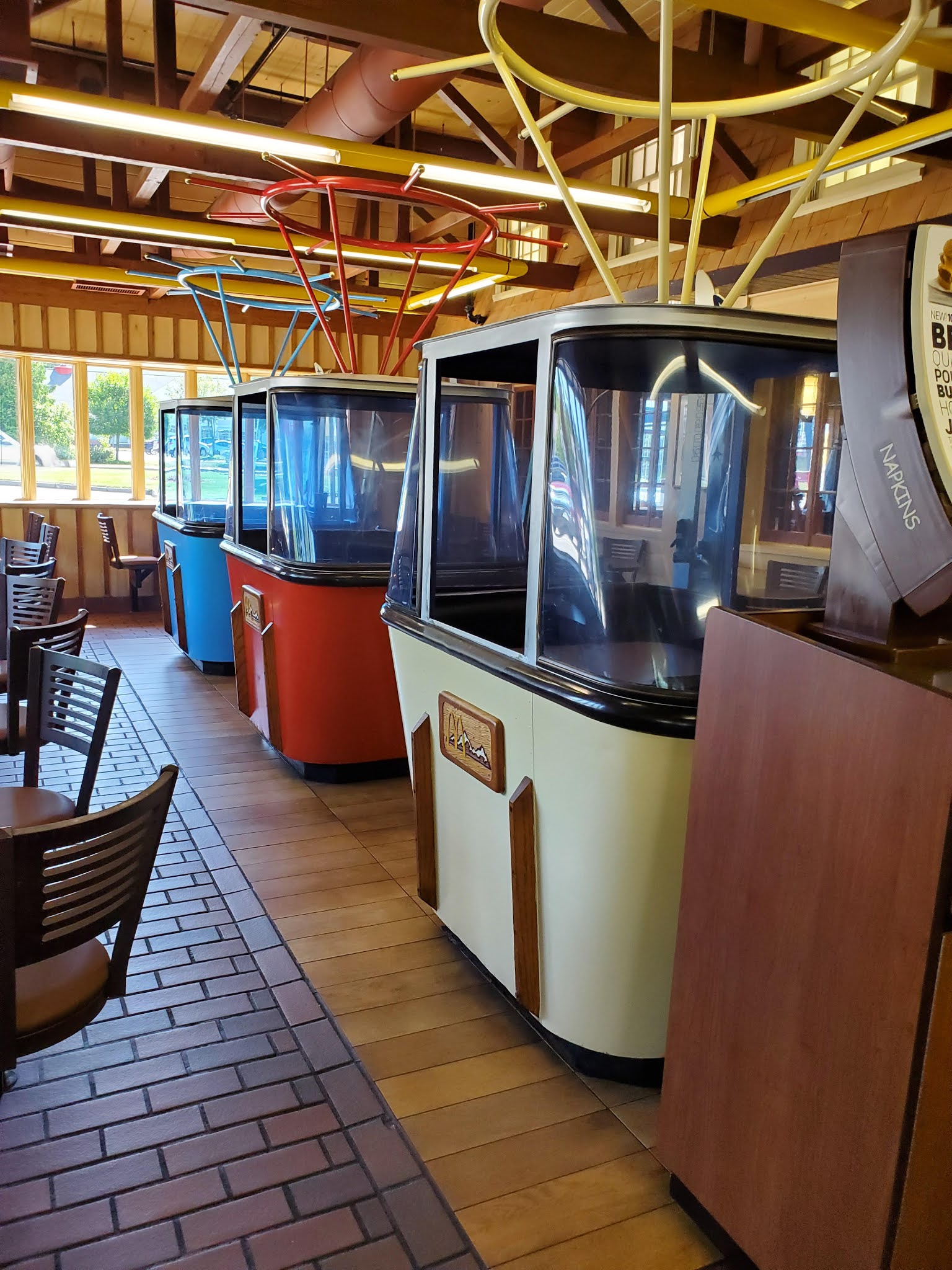 and New Hampshire has a gondola in one of its dining rooms