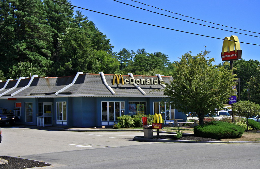 The only blue McDonald's is in New Hampshire too