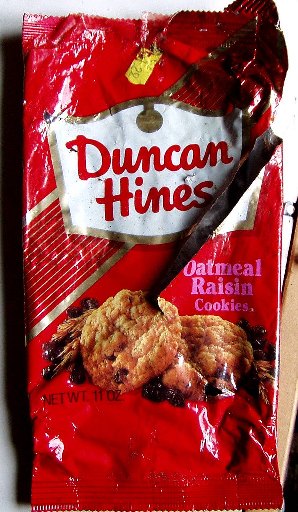 Duncan Hines had ready made cookies like Oatmeal and Chocolate Chip- soft ones that tasted like they were fresh out of the oven. But everyone knew the best part was putting them in the microwave and actually making them hot and gooey.