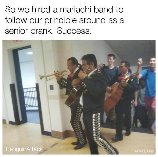 End of school pranks