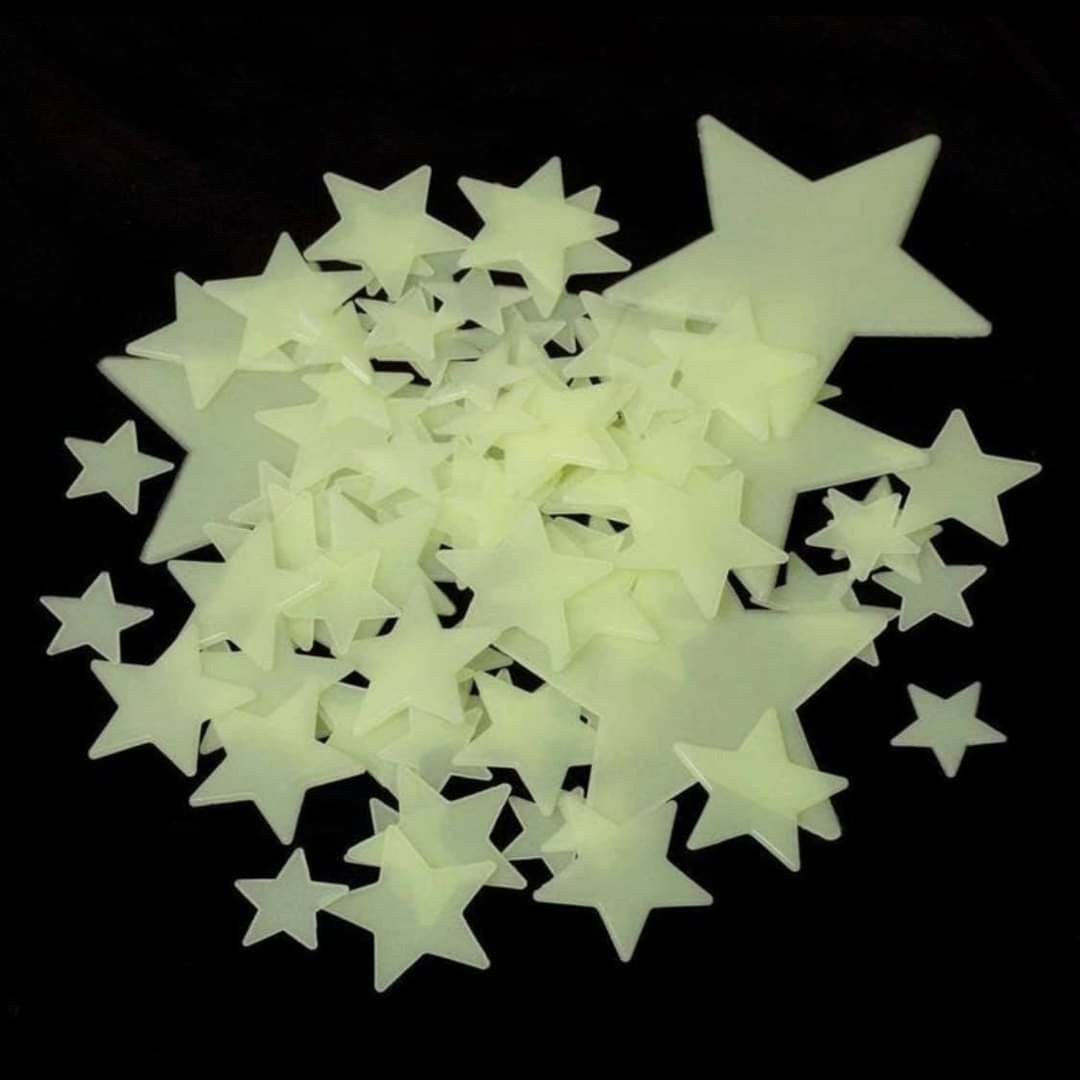 Sticking glow stars to your ceiling