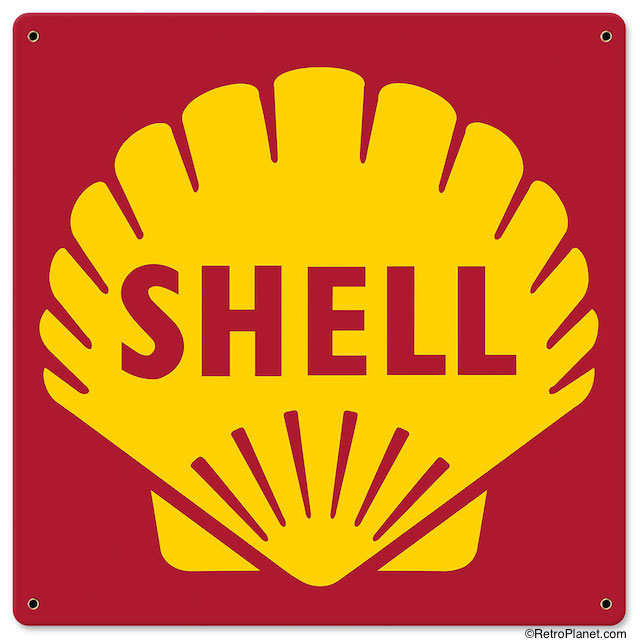 The old shell signs