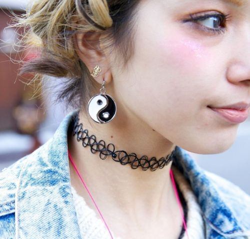 Chokers and yin yang jewelry everywhere