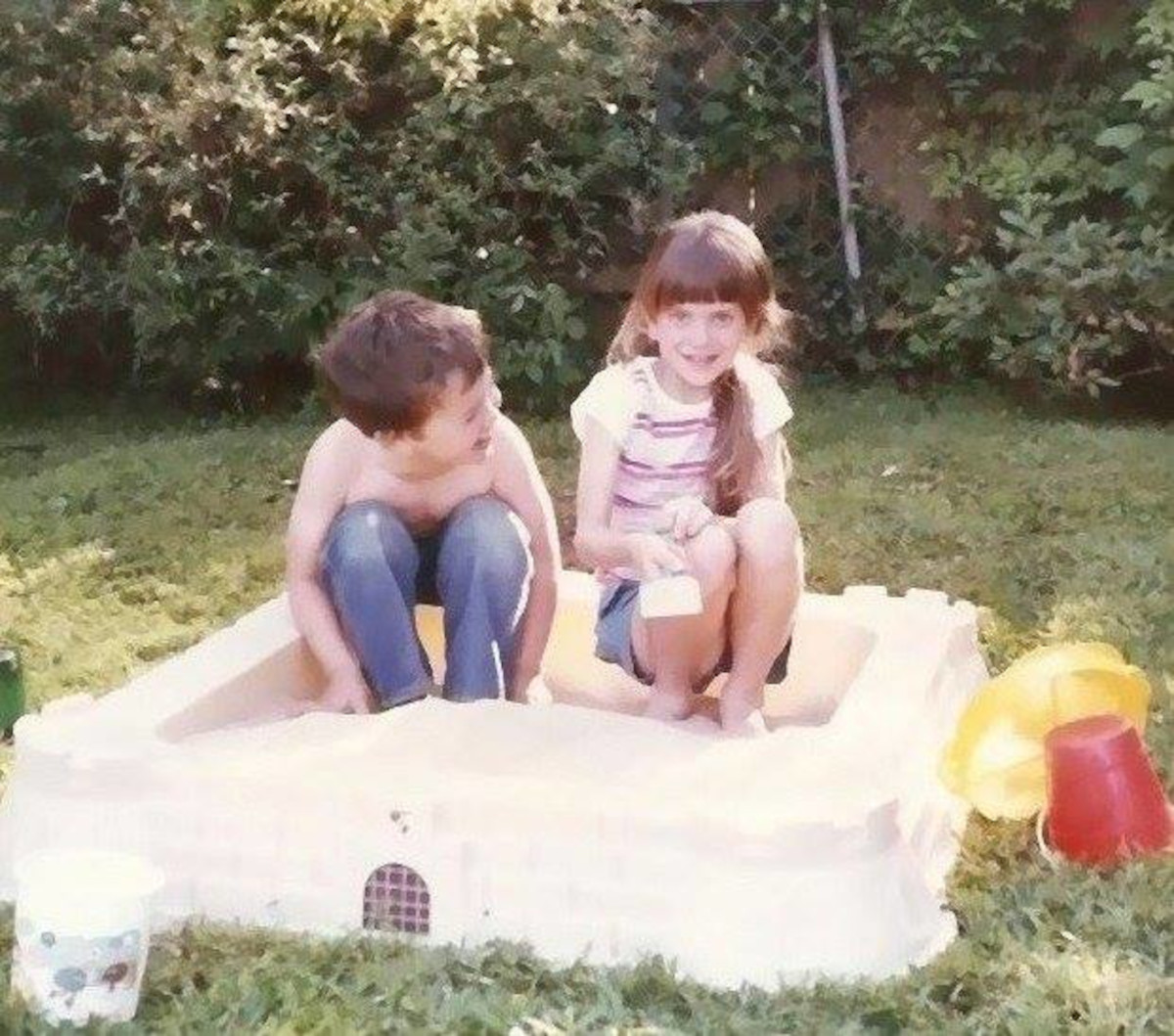 Days spent in small sandboxes with our friends- no umbrella to protect our sensitive baby skin, just us, a few dump trucks, and a lot of sand in the underwear at the end of a fun morning.