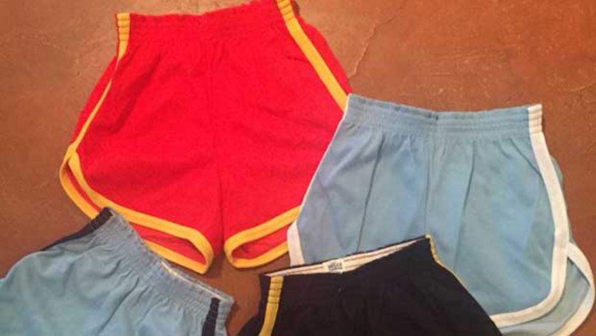 Every kid had these shorts and their parents tucked a shirt in (shorts were pulled up to the belly button and worn with tube socks  or fold overs)