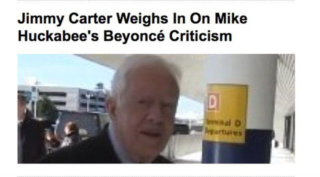 media - Jimmy Carter Weighs In On Mike Huckabee's Beyonc Criticism