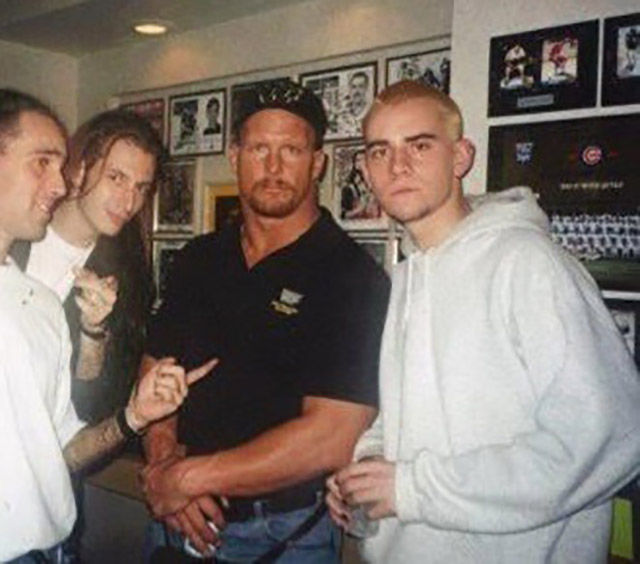 Stone Cold with a young CM Punk