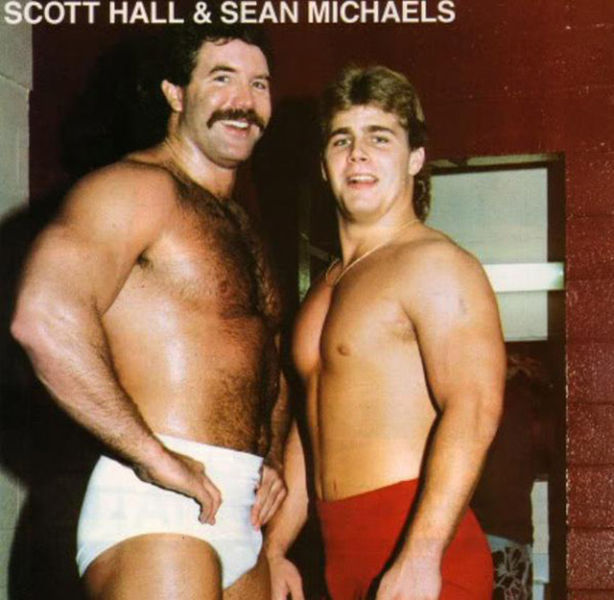 Scott Hall and Shawn Sean Michaels.