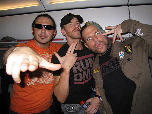 Matt Hardy, Christian, and Jeff Hardy.