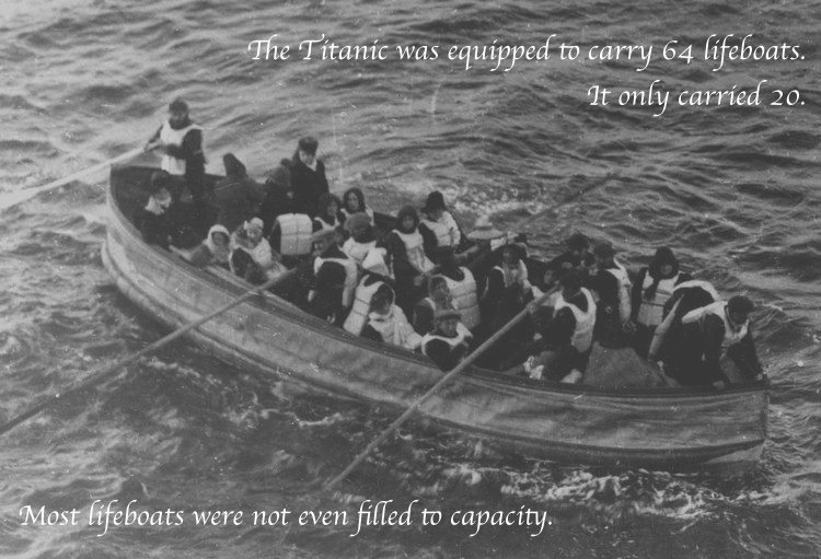 haunting facts about the titanic - The Titanic was equipped to carry 64 lifeboats. It only carried 20. Most lifeboats were not even filled to capacity.