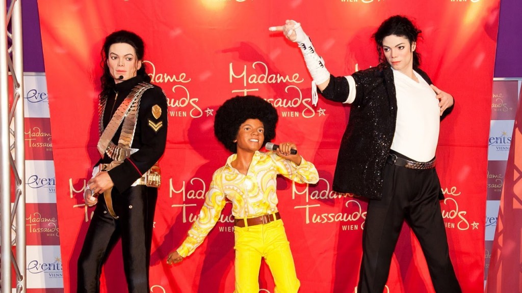 Jackson’s waxwork features in five Madame Tussauds museums across the world. Only Elvis Presley and Madonna have more Tussaud figures – they have six each.
