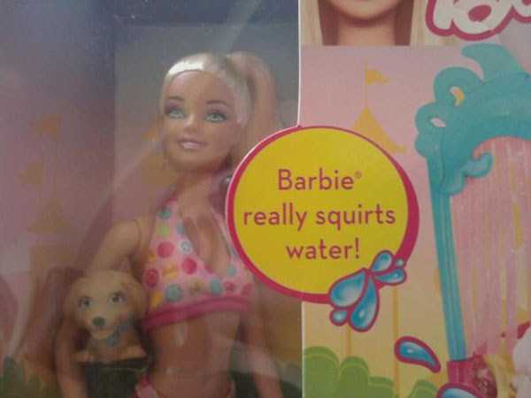 barbie really squirts - Barbie really squirts water!