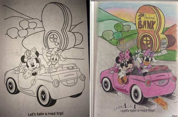 funny coloring books - 39 2 Gt Ater. Lol! t teroad tripl Let's take a road trip! Soh