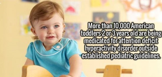 Leapfrog Christian Daycare - More than 10,000 American toddlers 2 or 3 years old are being medicated for attention deficit hyperactivity disorder outside established pediatric guidelines.