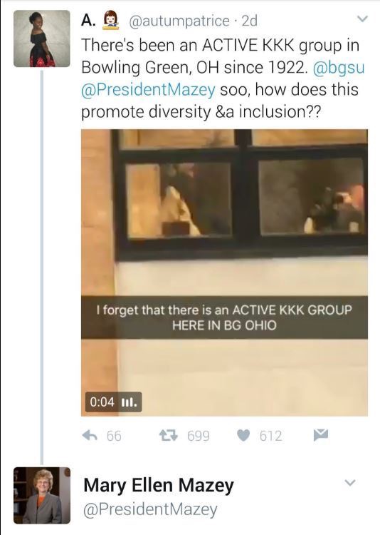 Woman Believes There's An Active KKK Group In Bowling Green,OH