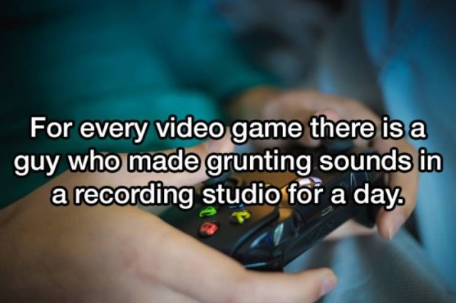 beezow doo doo zopittybop bop - For every video game there is a guy who made grunting sounds in a recording studio for a day.