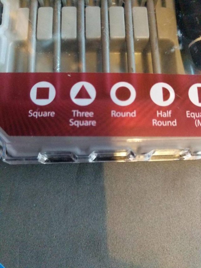 metal - Square Round Three Square Half Round Equi