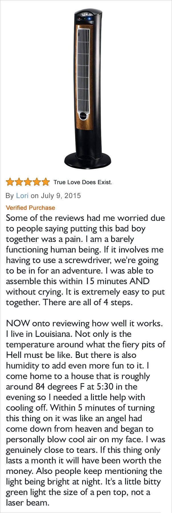 amazon reviews - True Love Does Exist. By Lori on Verified Purchase Some of the reviews had me worried due to people saying putting this bad boy together was a pain. I am a barely functioning human being. If it involves me having to use a screwdriver, we'