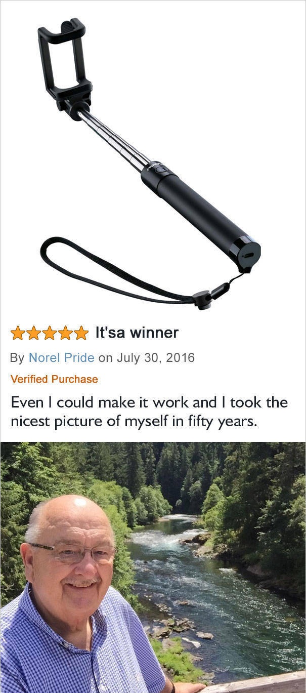 amazon reviews - tt It'sa winner By Norel Pride on Verified Purchase Even I could make it work and I took the nicest picture of myself in fifty years.
