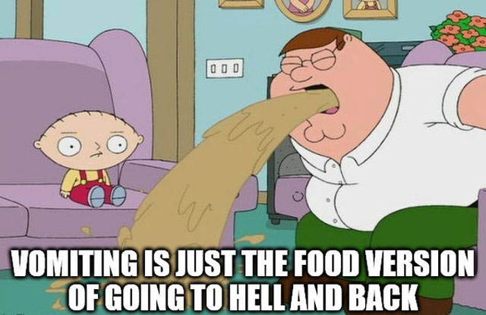 guy puking - O Do Oo Vomiting Is Just The Food Version Of Going To Hell And Back