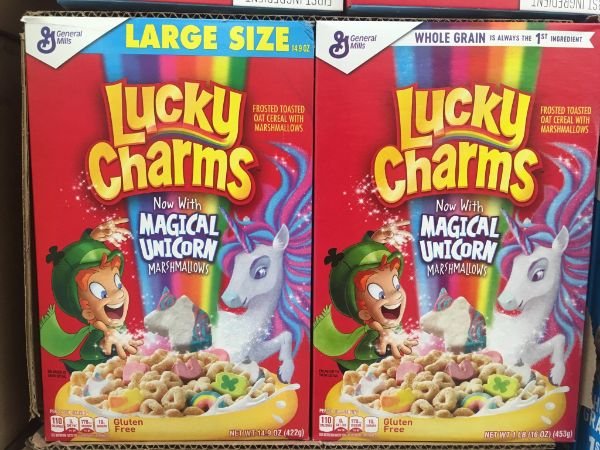 lucky charms retro cereal - U Iju Un Jiuosni Is Large Size game Whole Grain Is Always The 15 Mgredient Frosted Toasted Acerlal With Narsemidas Trosted Toasted Dat Cereal With Marshmallows Lucky Charms Ucku Charms Now With Magical Unicorn Marshmallows Now 