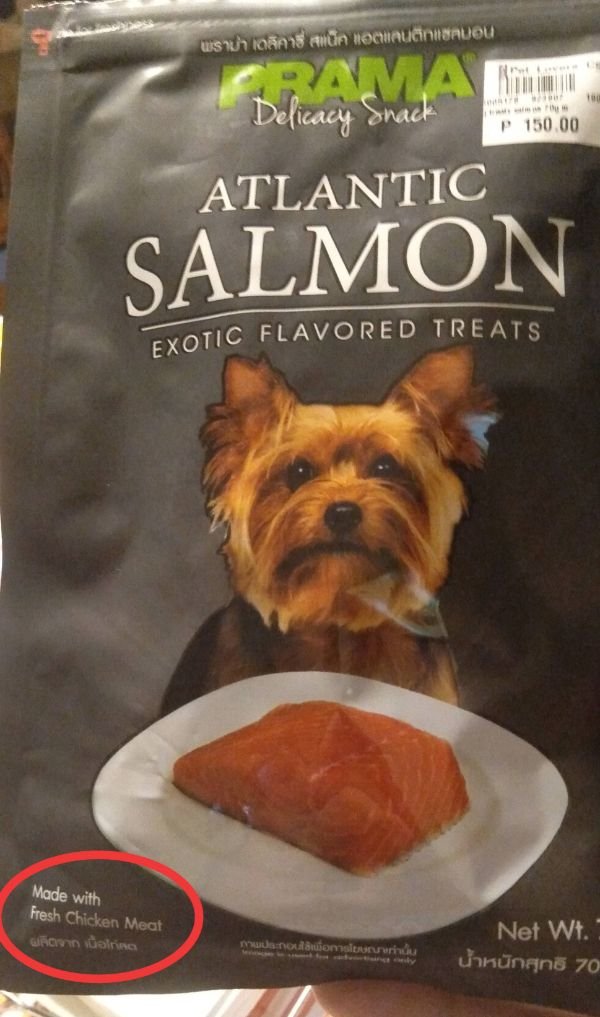 yorkshire terrier - ush on Ati locinucindavou Gramas Delicacy Snack P150.00 Atlantic Salmon Exotic Flavored Treats Made with Fresh Chicken Meat who strings na doman Net Wi. 70
