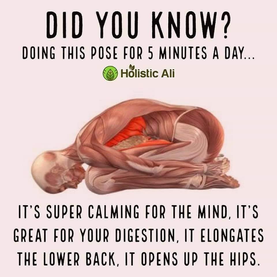did you know stretches - Did You Know? Doing This Pose For 5 Minutes A Day... Holistic Ali It'S Super Calming For The Mind, It'S Great For Your Digestion, It Elongates The Lower Back, It Opens Up The Hips.