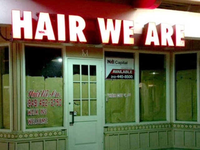 witty business name - Hair We Are Ml Capital Available 3104408500 Wair Use 949 4623750 Walk Ins Welcome