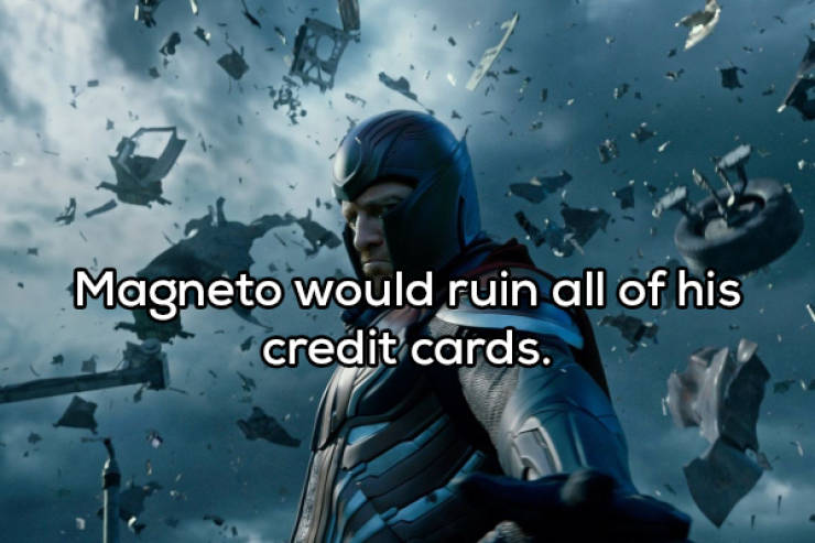 x men magneto - Magneto would ruin all of his credit cards.