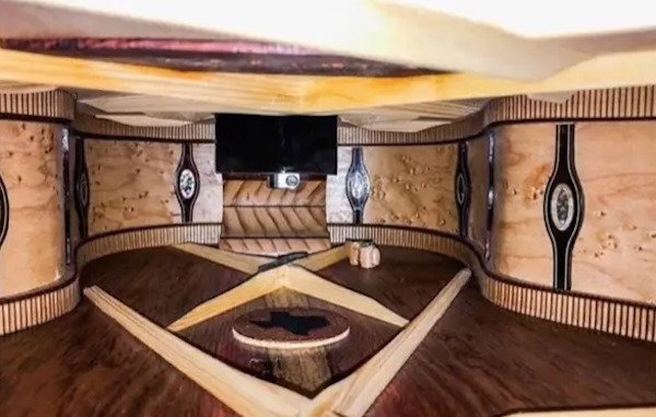 Inside of an Acoustic Guitar